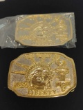 STATUE OF LIBERTY BELT BUCKLE (2) WITH ONE CERTIFICATE OF AUTHENTICITY