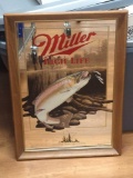 MILLER HIGH LIFE WILDLIFE SERIES 49934 RAINBOW TROUT MIRROR 15