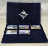 COINS OF THE WORLD - FIVE 1OZ. .925 SILVER COINS FROM, CANADA, MEXICO, GREAT BRITAIN, AUSTRIA AND