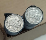 TWO ROLLS 1937 BUFFALO HEAD NICKELS - 80 TOTAL