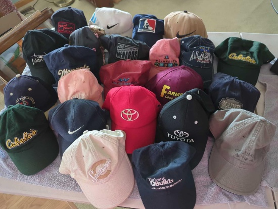 BALL CAPS ONE SIZE FITS MOST CABELA'S, NIKE , ALASKA, MAINE AND MORE