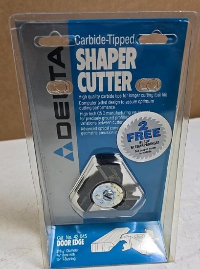 Delta Door Edge Shaper Cutter 42-045, Carbide-Tipped, 2 15/16" Diameter
