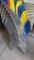 10 Stackable Plastic Molded Shell Chairs, Metal Frame