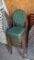 Carroll Chair Co. Banquet Chair, Metal Frame, Green Padded Upholstered Seat - 7 count
