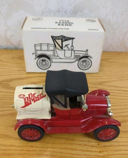 Ford 1918 Model T Runabout Die-cast Bank, ERTL, Dr. Pepper Branding