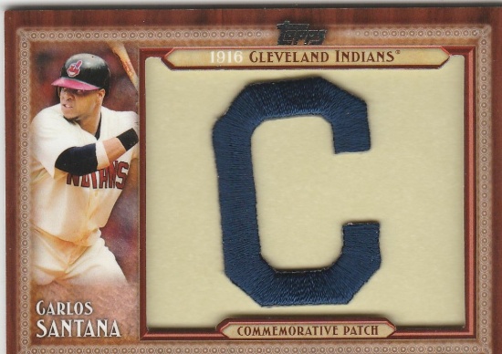 CARLOS SANTANA 2011 TOPPS THROWBACK MANUFACTURED PATCH CARD