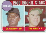 1969 TOPPS CARD #331 BRAVES ROOKIE STARS