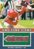 MICHAEL CRABTREE 2011 TOPPS MANUFACTURED TEAM END ZONE PATCH CARD