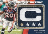 BRIAN DAWKINS 2012 TOPPS COMMEMORATIVE CAPTAIN'S PATCH CARD