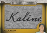 AL KALINE 2012 TOPS HISTORICAL STITCHES PATCH CARD