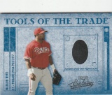 MARLON BYRD 2003 ABSOLUTE TOOLS OF THE TRADE GAME USED GLOVE CARD