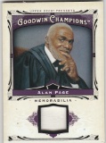 ALAN PAGE 2013 GOODWIN CHAMPIONS MATERIAL CARD