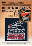 CARLTON FISK 2012 TOPPS COMMEMORATIVE HAT PATCH CARD