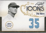 PHIL NIEKRO 2011 PRIME CUTS ICONS JERSEY CARD