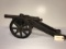 Decorative Bronze Cannon w/Wood Carriage