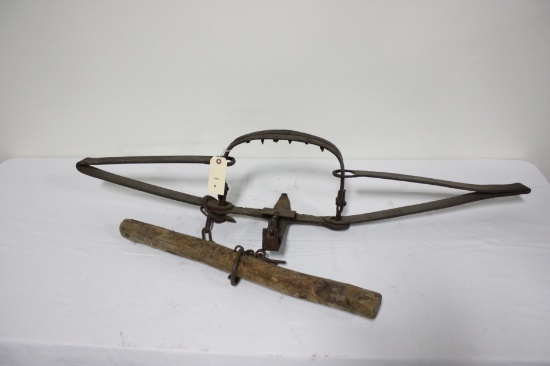 Early Hand-Forged Wolf Trap (50")