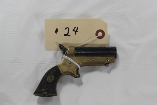 C. Sharps .22 cal 4-shot Derringer handgun w/Gutta Percha grips, pat. 1859