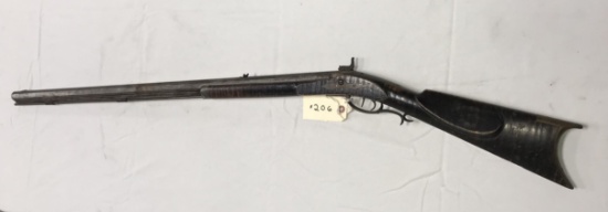 Kentucky Half Stock .36 cal Rifle w/lock marked "E.G. Leonard, Cincinnati, OH"