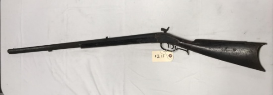 Early Kentucky Half Stock .41 cal Rifle, signed "Burget" on barrel (missing ram rod)