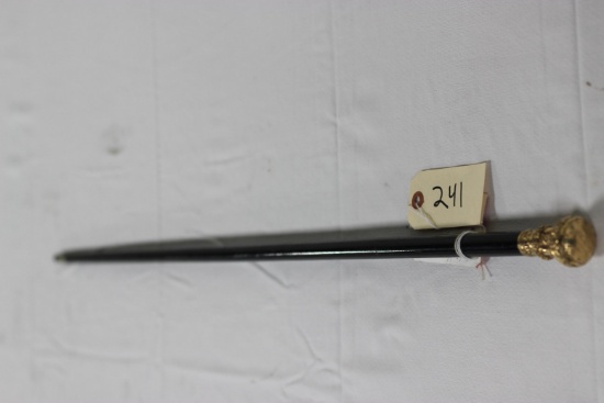 36" Presentation Cane, Presented to "G.W. King of Kings Mills, Goes Station, Greene Co. Ohio"