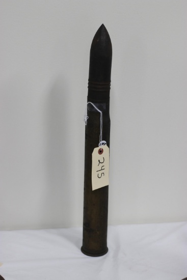 20mm 21"Artillery Shell Dated 1899