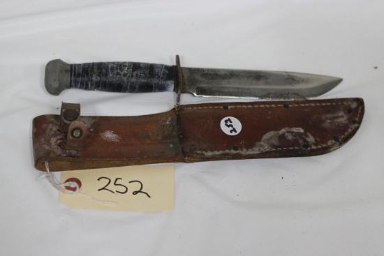 Pal No 36 Knife marked "RH 36" & Sheath