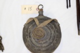 Civil War-Era Horseman Bulls Eye Canteen