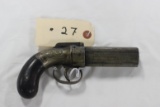 Allen & Thurber, Worchester, Standard  6-shot Pepper Box .32 cal Handgun, pat. 1845