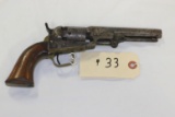 Colt 1849 Pocket Model .31 cal Revolver w/engraved cylinder