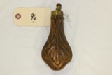 Decorated Copper Powder Flask