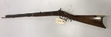 H.W.T. Carey Half Stock .36 cal Rifle, Xenia, OH, w/set triggers & 2 new screws