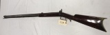 Early Kentucky Half Stock .36 cal Percussion Rifle w/walnut stock & barrel signed 