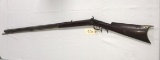 Early Kentucky Half Stock .45 cal Percussion Rifle w/walnut stock & Hoyt Co. lock (repair on wrist)