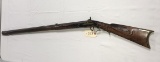 Early Kentucky Full Stock .41 cal Percussion Rifle w/curly maple stock, Dayton lock signed 