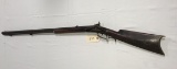 Early Kentucky Half Stock .36 cal Percussion Rifle w/curly maple stock &barrel signed 