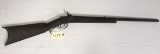 Early Kentucky Half Stock .32 cal Percussion Rifle w/walnut stock & barrel signed 