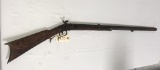 Early Kentucky Half Stock .34 cal Percussion Rifle w/curly maple stock & Cincinnati lock (rough)