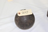 Bormann-Style Cannonball w/Shot Inside (possibly Confederate)