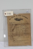 Civil War Ohio National Guard Discharge Paper, 1863, Pvt. Marshal Burrel