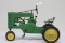 #148 1954 JOHN DEERE 60 LARGE TYPE 4 PEDAL TRACTOR (MISSING HITCH)