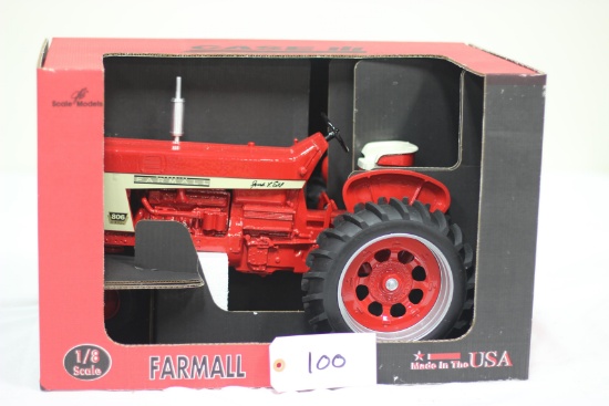 #100 FARMALL 806 DIESEL TRACTOR 1/8-SCALE, SIGNED “JOSEPH L. ERTL” (NIB)