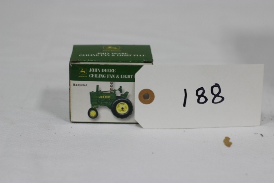 #188 JOHN DEERE CEILING FAN & LIGHT PULL (NIB)