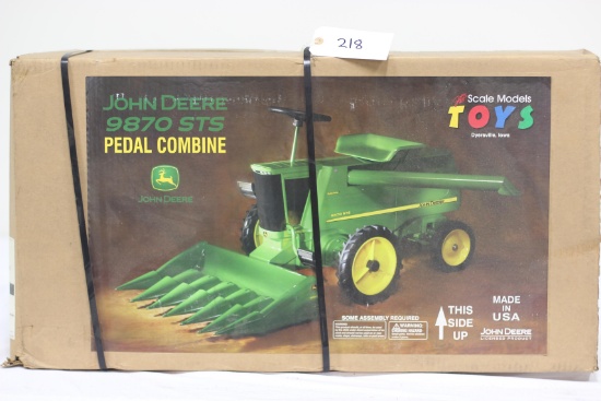 #218 JOHN DEERE 9870 STS PEDAL COMBINE (NIB)