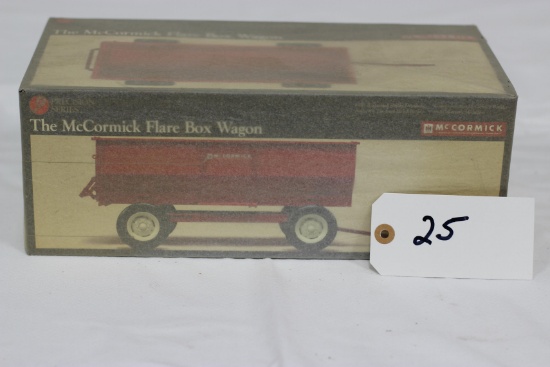 #25 McCORMICK FLARE BOX WAGON, 1/16-SCALE PRECISION SERIES NO 17 (NIB AND WRAPPED)