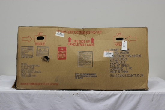 #261 MAGNA 26" MN TRIAX FAT TIRE MEN'S BICYCLE (NIB, BLUE)