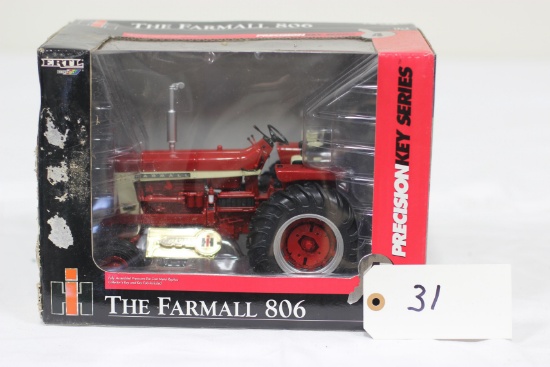 #31 FARMALL 806 TRACTOR 1/16-SCALE, PRECISION KEY SERIES NO. 4 (NIB, BOX DAMAGED)