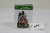 #109 JOHN DEERE BARN SCENE RAIN GAUGE (NIB)