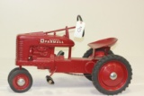 #45 1952 FARMALL M MID-SIZE CLOSED GRILL TYPE 3 PEDAL TRACTOR (RESTORED WITH INCORRECT COLOR)