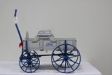 #52 FORD TRACTORS & IMPLEMENT CUSTOM MADE CHILD'S BUCK BOARD WAGON WITH STEEL WHEELS (36