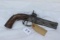 #214- GERMAN DOUBLE BARREL .41 CAL PERCUSSION PISTOL MARKED 
